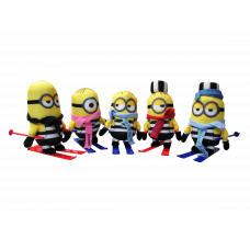 MINION PRESO C/ESQUÍS PACK 5 UNI